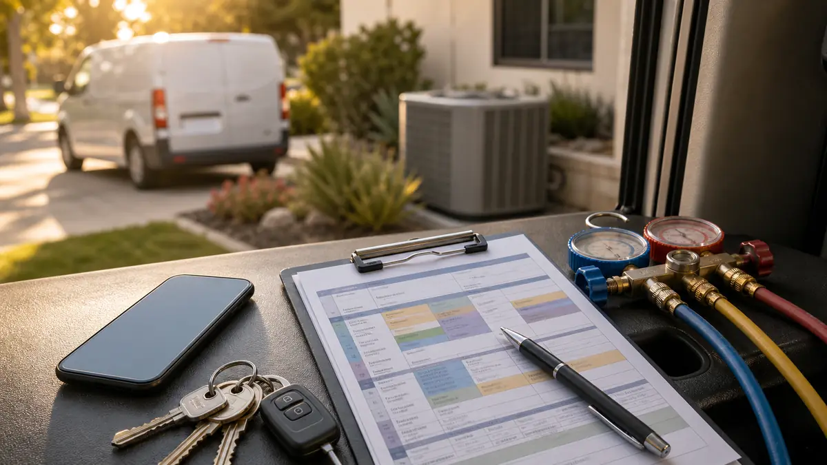 Illustration representing scheduling Trane HVAC service in Arcadia, CA